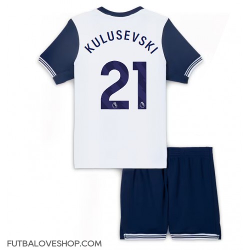 Dres Tottenham Hotspur Dejan Kulusevski #21 Domáci pre deti 2024-25 Krátky Rukáv (+ trenírky)